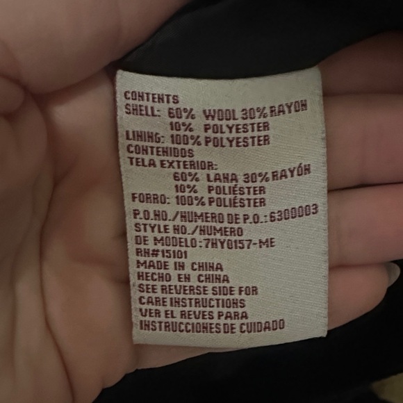 Black Double-Breasted Peacoat - Picture 4 of 4